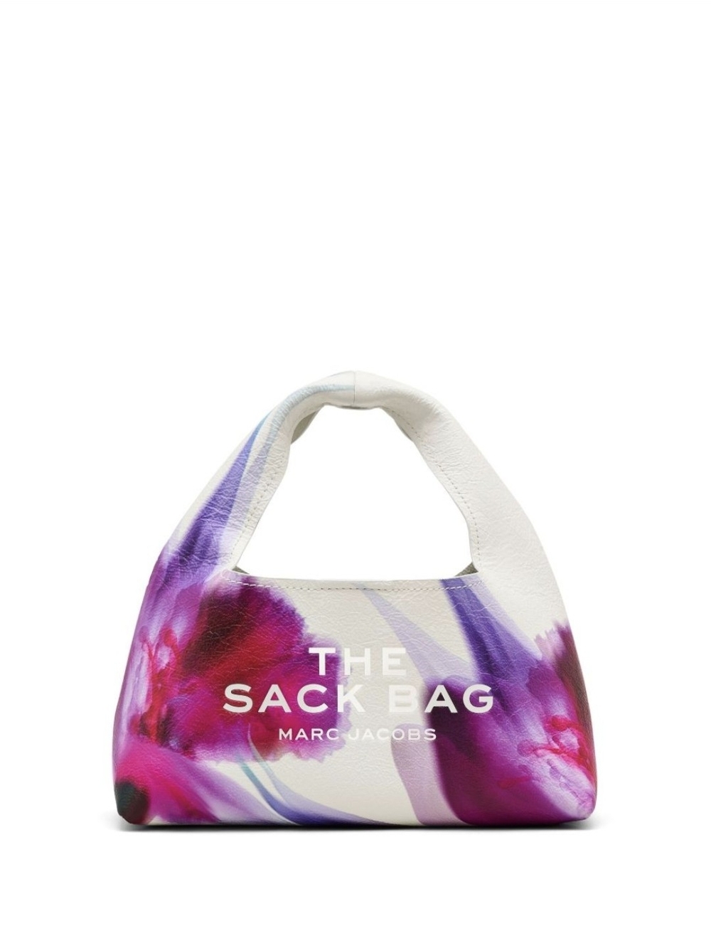 **BNWT** -Marc Jacobs White Mini Sack Bag with Pink & Purple Floral Print
